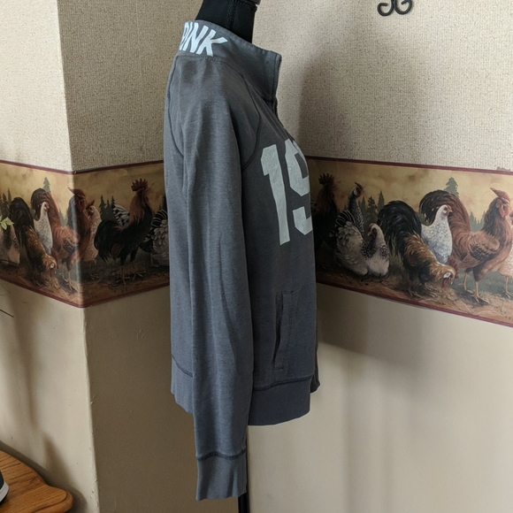VS PINK Hooded Zip-up Jacket Size Medium - Picture 5 of 9